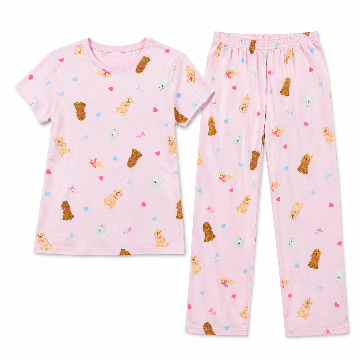 „Dunnes Stores“ moteriška medvilninė pižama su šuniukais - Image 2